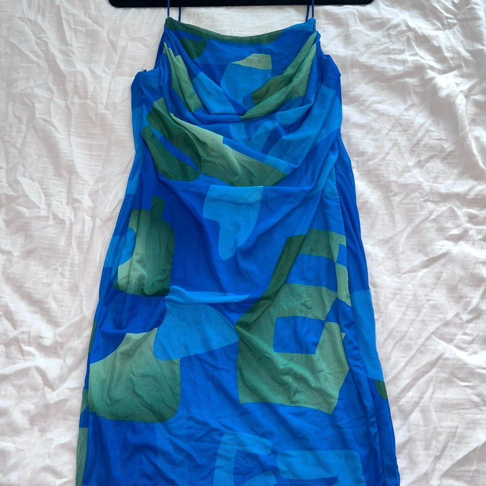 Slayr Plus Colorblock Ruched Bodycon Dress